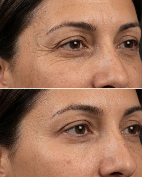 Krähenfüße Botox Ergebnis Vorher Nachher
