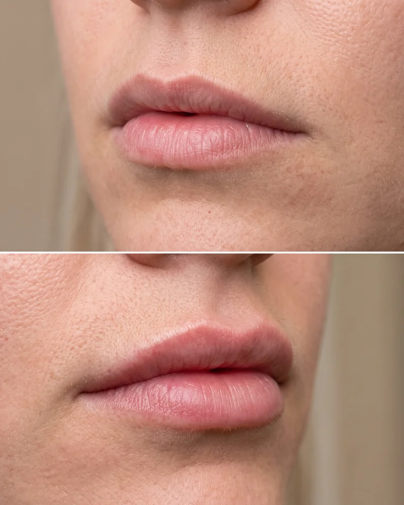 Lip Flip Ergebnis Botox Vorher Nachher