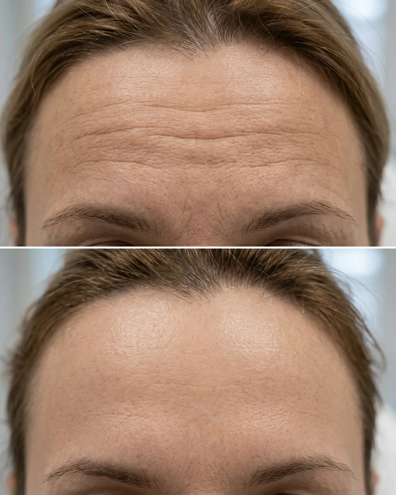 Vorher Nachher Stirnfalten Botox Dresden