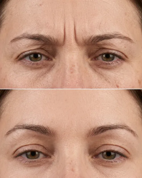Vorher Nachher Zornesfalte Botox Dresden