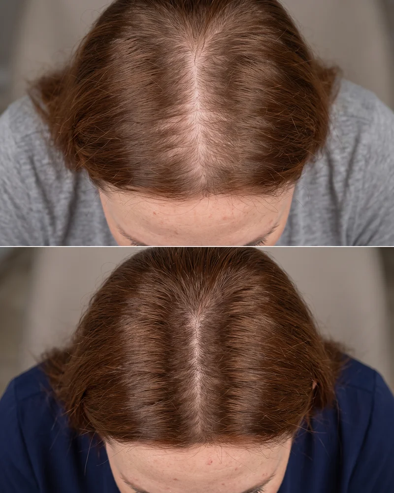 Vorher Nachher Haarwachstum Hairfiller Ergebnis Dresden