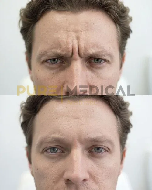 Vorher Nachher Botox Mann wacher Ausdruck