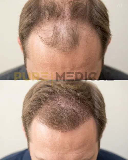 Vorher Nachher Haarwachstum Mann Ergebnis