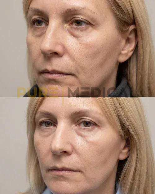 Vorher Nachher Polynukleotide beide Areale behandelt
